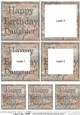 Happy Birthday Daughter Set in Stone Tunnel Topper