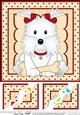 8 x 8 Cute Little Westie Dog Scalloped Corner Topper