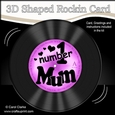 3D Shaped Rocking Card Kit - On the Record - Number 1 MUM