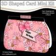 3D Shaped Card Kit - Pretty Floral Clutch Bag