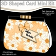 3D Shaped Card Kit - Pretty Floral Clutch Bag