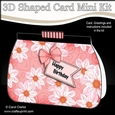 3D Shaped Card Kit - Pretty Floral Clutch Bag