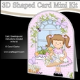 3D Shaped Card Kit - Country Cottage Girlz Liz