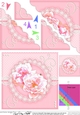 A Touch of Elegance Flowers Pearls and Lace Scalloped Corner Stacker
