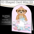 3D Shaped Card Kit - Bathtub Buddies - Cute Little Meerkat