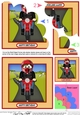 Shell Edged Corner Side Stacker - Little Motorbike Rider hits the Open Road