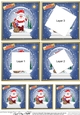 Christmas Santa - Snowglobe Twisted Tunnel Topper