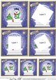 Cute Christmas Snowman - Snowglobe Twisted Tunnel Topper