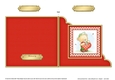 Hunney Bear Robert has a Heart - Cut and Fold Corner Card