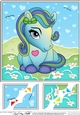 8 x 8 Cute Little Pony Scalloped Corner Topper