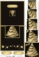 Elegant Christmas Tree - No-Hole Over the Edge with a spiral pyramid topper