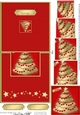 Elegant Christmas Tree - No-Hole Over the Edge with a spiral pyramid topper