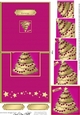 Elegant Christmas Tree - No-Hole Over the Edge with a spiral pyramid topper