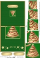 Elegant Christmas Tree - No-Hole Over the Edge with a spiral pyramid topper