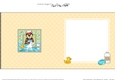 Square Landscape Insert - Bathtub Buddies - Little Husky Dog