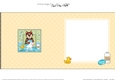 Square Landscape Insert - Bathtub Buddies - Little Husky Dog