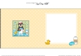 Square Landscape Insert - Bathtub Buddies - Little Husky Dog