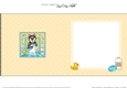 Square Landscape Insert - Bathtub Buddies - Little Husky Dog