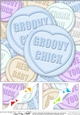 Groovy Chick Sweet Heart - 8 x 8 Scalloped corner Topper