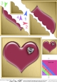 Romantic Enamel Heart - Scallop Corner side stacker Topper