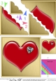 Romantic Enamel Heart - Scallop Corner side stacker Topper