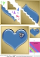 Romantic Enamel Heart - Scallop Corner side stacker Topper