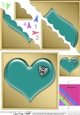 Romantic Enamel Heart - Scallop Corner side stacker Topper