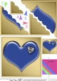 Romantic Enamel Heart - Scallop Corner side stacker Topper
