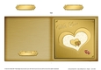 Romantic Elegant Hearts - Cut and Fold Card