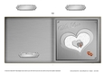 Romantic Elegant Hearts - Cut and Fold Card