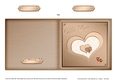 Romantic Elegant Hearts - Cut and Fold Card