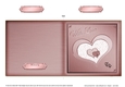Romantic Elegant Hearts - Cut and Fold Card