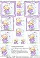 Hunney Bear Rosie has a Flower - Pyramage sheet