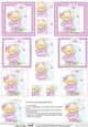 Hunney Bear Rosie has a Flower - Pyramage sheet