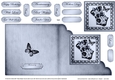 Elegant Boudoir - Cut and Fold Corner Card 