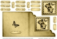 Elegant Boudoir - Cut and Fold Corner Card 