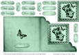 Elegant Boudoir - Cut and Fold Corner Card 