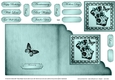 Elegant Boudoir - Cut and Fold Corner Card 