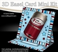 3D Easel Card Mini Kit - Beer Can - Fab Feller