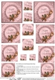 Roses and Metallic Lace - Twisted Pyramage sheet