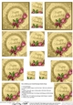 Roses and Metallic Lace - Twisted Pyramage sheet