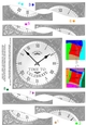 Time to Celebrate Clock - Wavy Spiral Side Stacker