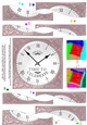 Time to Celebrate Clock - Wavy Spiral Side Stacker