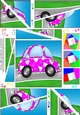 Funky Love Bug Car - Twisted Spiral Side Stacker