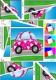 Funky Love Bug Car - Twisted Spiral Side Stacker