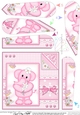 Lola Elephant & Lace - Fan Pyramage Topper