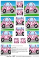Funky Floral Car - Pyramage sheet