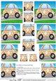 Funky Floral Car - Pyramage sheet