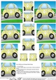 Funky Floral Car - Pyramage sheet