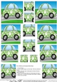 Funky Floral Car - Pyramage sheet
